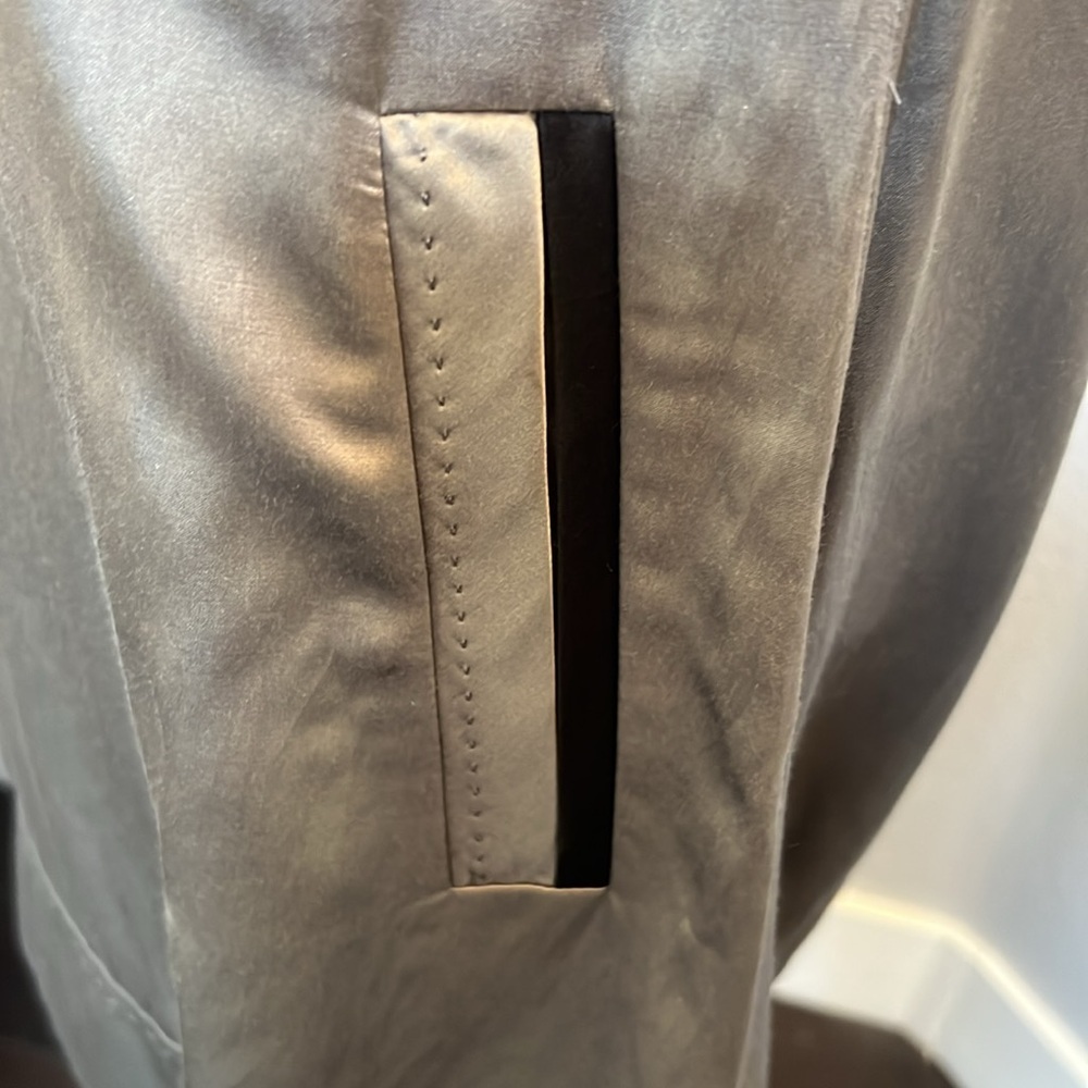 HANII Y. Hooded 100%  Silk Front Pockets Sleeveless Mini Dress Size 38 - Picture 5 of 8